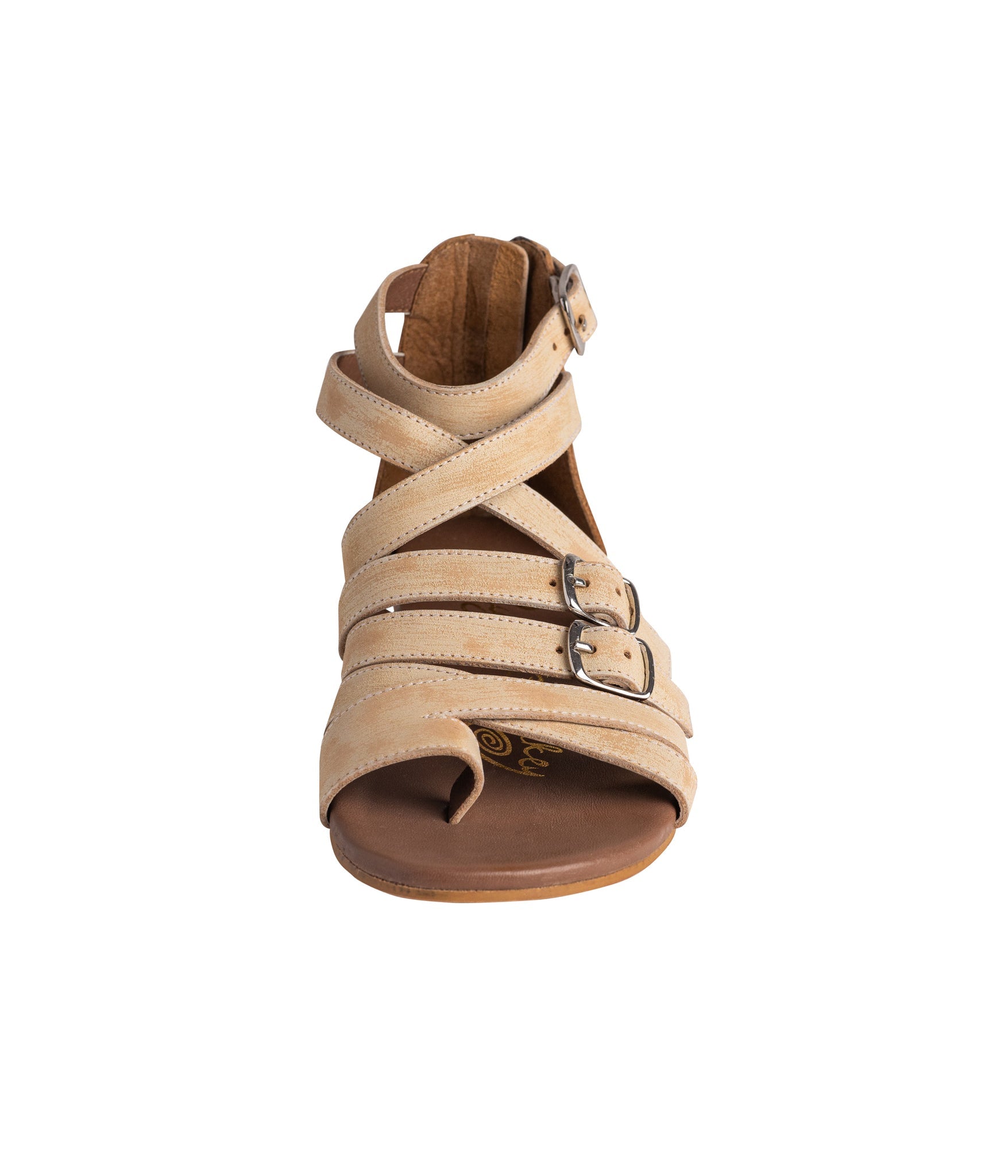 Blair White Leather Sandals With Adjustable Straps Wide Fit Naughty Monkey